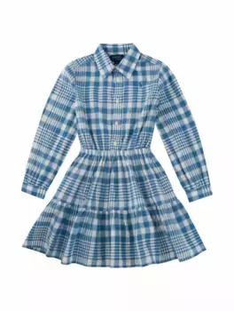 Платье-рубашка в клетку Ralph Lauren, синий