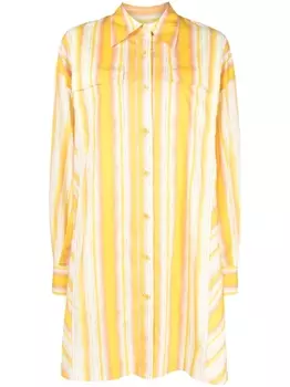 Платье-рубашка в полоску 3.1 Phillip Lim, желтый