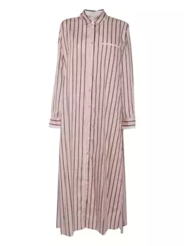 Платье-рубашка в полоску Forte Forte, белый