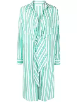 Платье-рубашка в полоску Gimaguas, зеленый