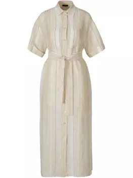 Платье-рубашка в полоску Peserico, нейтральный