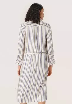 Платье-рубашка в полоску прибрежного фьорда Soaked in Luxury