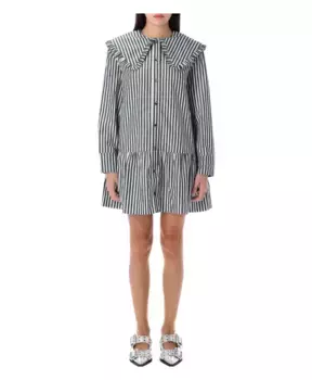 Платье-Рубашка в полоску S Ganni, мультиколор