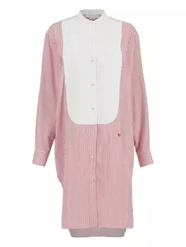 Платье-рубашка в полоску Stella McCartney, розовый