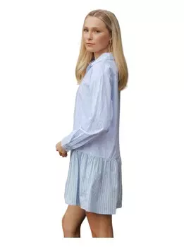Платье-рубашка в синюю полоску lalavon