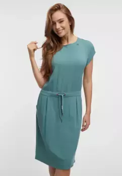 Платье-рубашка в стиле рэгвир "MASCARPONE", с кулиской на талии и боковыми карманами Ragwear, зеленый