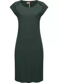 Платье-рубашка в стиле рэгвир "Rivan Solid", милое летнее платье с боковыми карманами Ragwear, зеленый