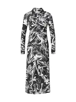 Платье-рубашка Warehouse, черный