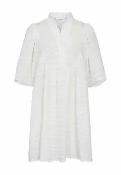 Платье-рубашка WAVEDINGCC MIDI PUFF DRESS Co'couture, белый