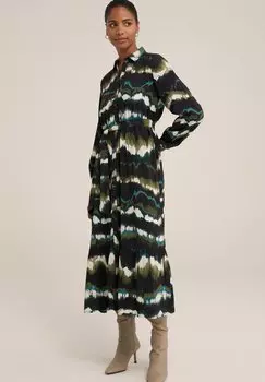 Платье-рубашка WE Fashion, черное