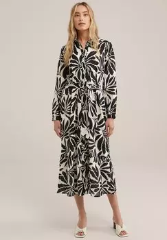 Платье-рубашка WE Fashion, черное