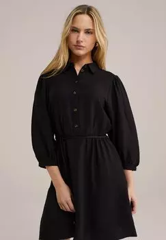 Платье-рубашка WE Fashion, черный