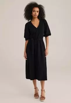 Платье-рубашка WE Fashion, черный