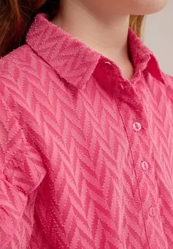 Платье-рубашка WE Fashion, розовый