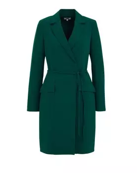 Платье рубашка WE Fashion Shirt Dress, темно-зеленый