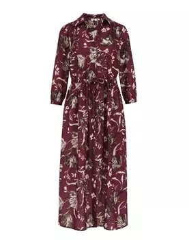 Платье рубашка WE Fashion Shirt Dress, бордовый