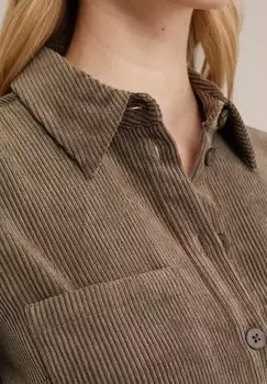 Платье-рубашка WE Fashion, темно-зеленый