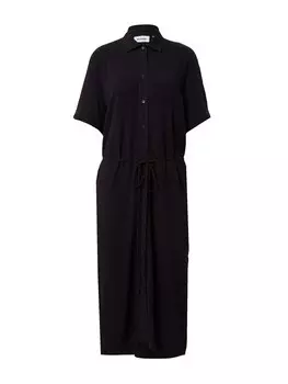 Платье-рубашка WEEKDAY Carla, черный