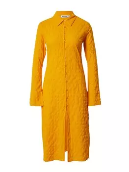 Платье-рубашка Weekday, цвет Curry