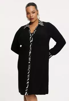 Платье-рубашка WIDE FIT YOEK, черный