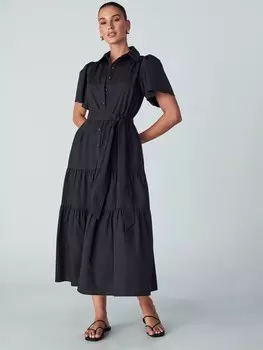 Платье-рубашка Willa, черный