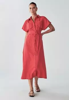 Платье-рубашка WILLA, красный