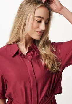 Платье-рубашка WITH TIE Mexx, красный