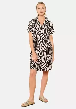 Платье-рубашка WITH ZEBRA PRINT LolaLiza, черный