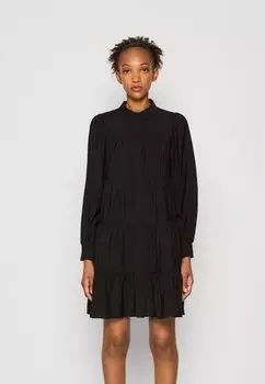 Платье-рубашка YAS, черный