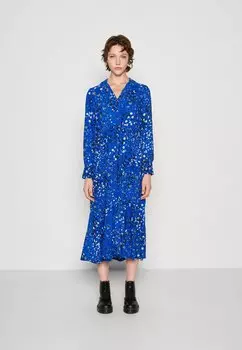 Платье-рубашка YAS, синий