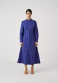 Платье-рубашка YASMIA LONG DRESS YAS, темно-синий