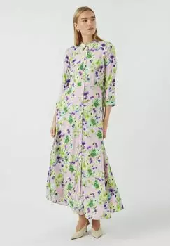 Платье-рубашка YASSAVANNA LONG SHIRT DRESS YAS, сиреневый