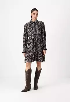Платье-рубашка YASTILERA SHIRT DRESS YAS, черный