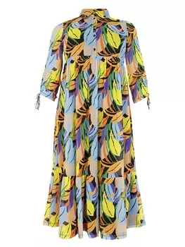 Платье-рубашка Yoek, разноцветный