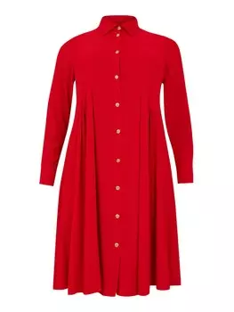 Платье рубашка YOEK Shirt Dress, красный