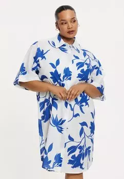 Платье-рубашка YOEK, темно-синий