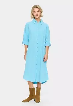 Платье-рубашка ZALINDA Saint Tropez, бирюзовый