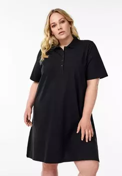 Платье-рубашка Zizzi, черный