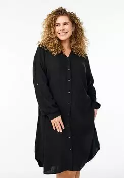 Платье-рубашка Zizzi, черный