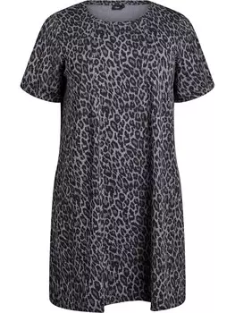 Платье-рубашка Zizzi, разноцветный