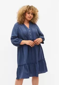 Платье-рубашка Zizzi, синий