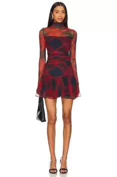 Платье руми Amanda Uprichard, цвет ivy plaid