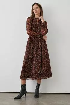 Платье с абстрактным цветочным узором Debenhams, фиолетовый