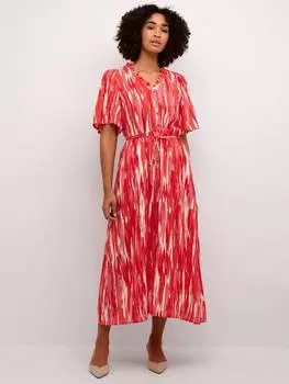Платье с абстрактным принтом arina KAFFE, розовый