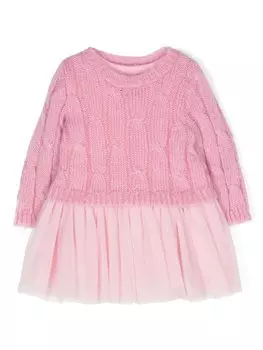 Платье с эффектом металлик Lapin House, розовый