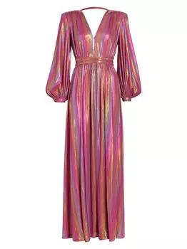 Платье с эффектом металлик Zoe Gradient Bronx and Banco, разноцветный