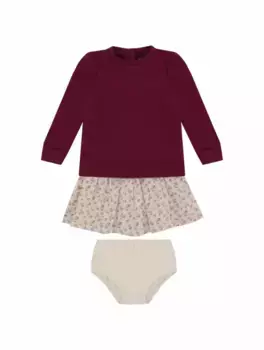 Платье с эффектом многослойности Ralph Lauren, мультиколор