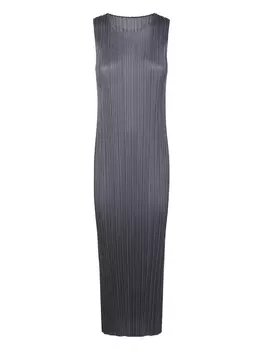 Платье с эффектом плиссе Pleats Please Issey Miyake, серый