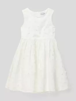 Платье с аппликациями в виде мотивов Happy Girls, экрю