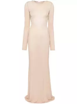 Платье с асимметричным подолом VETEMENTS, нейтральный